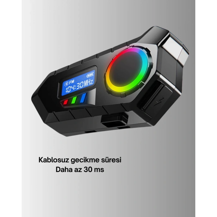 Nevamel® Bluetooth 5.4 Kablosuz Hoparlör IP65 Su Geçirmez ve 40 Saat Uzun Pil Ömürlü