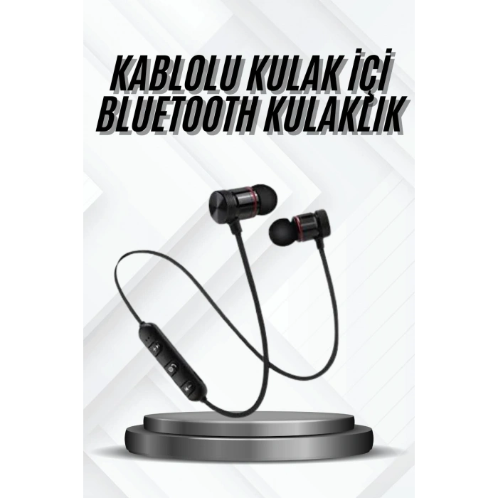 Nevamel Bluetooth Bağlantılı Kablolu Mıknatıslı Sport Kulaklık