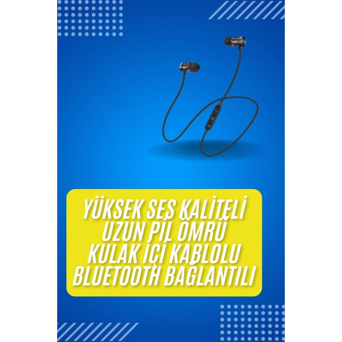 Nevamel Bluetooth Bağlantılı Kablolu Mıknatıslı Sport Kulaklık