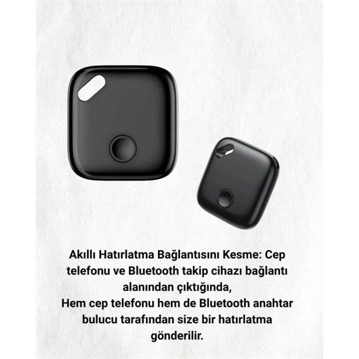 Nevamel Bluetooth Destekli Akıllı Takip Cihazı | Mobil Uygulama Kontrollü | Kaybolan Eşyalar İçin Konum Bulma Teknolojisi