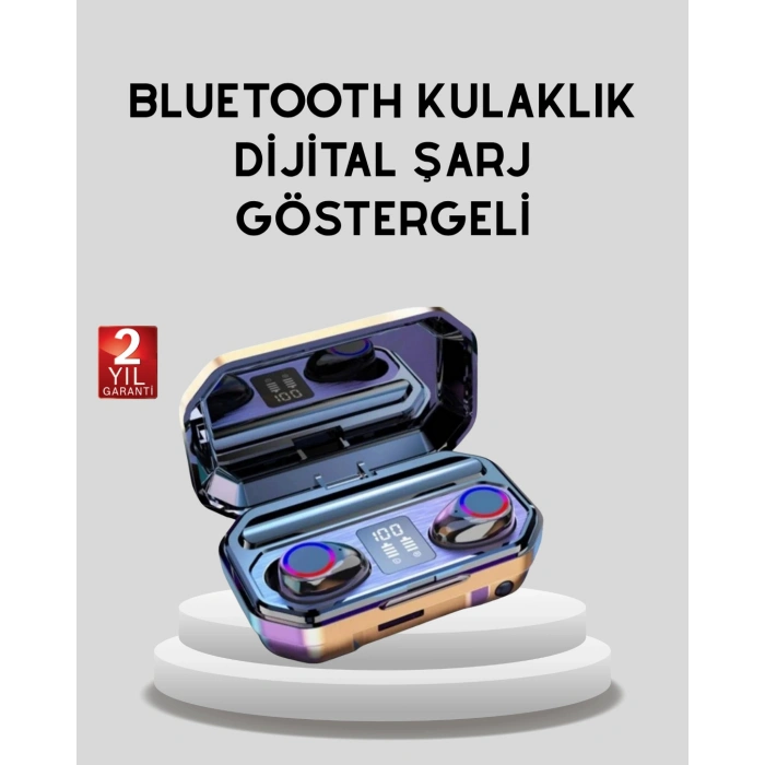 Nevamel® Bluetooth Kablosuz Kulaklık 4 Saat Kullanım Şarj Kutulu Düşük Enerji Tüketimli