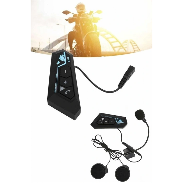 Nevamel Bluetooth Kask Kulaklığı Intercom 5.0 Bluetooth Android ve İOS Uyumlu