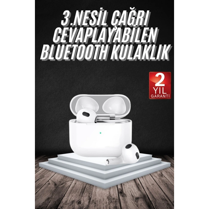Nevamel Bluetooth Kulaklık 3. Nesil Ios Android Uyumlu Yeni Nesil Wireless Charge