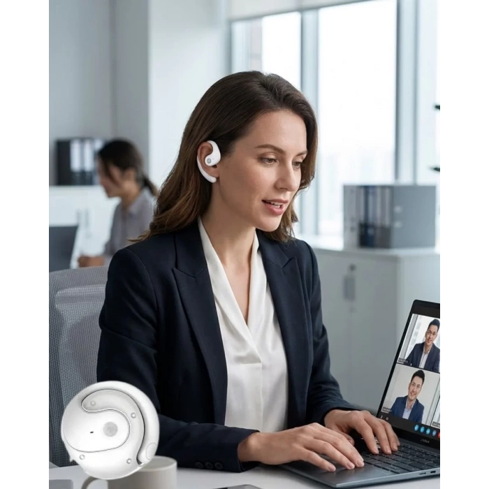 Nevamel® Bluetooth Kulaklık Çift Mikrofonlu Uzun Kullanım Süreli ve Hızlı Şarj Özellikli