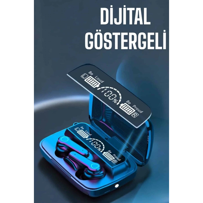 Nevamel® Bluetooth Kulaklık Dijital Göstergeli Kablosuz Uzun Pil Ömrü