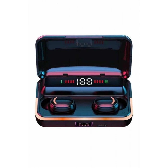 Nevamel Bluetooth Kulaklık Dijital Şarj Göstergeli Powerbankli Bass Özellikli Kablosuz Kulakiçi 5.1 Mikrofonlu