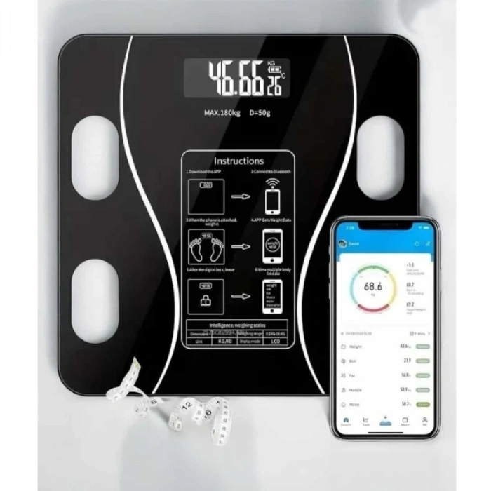 Nevamel Bluetooth Özellikli Akıllı Tartı