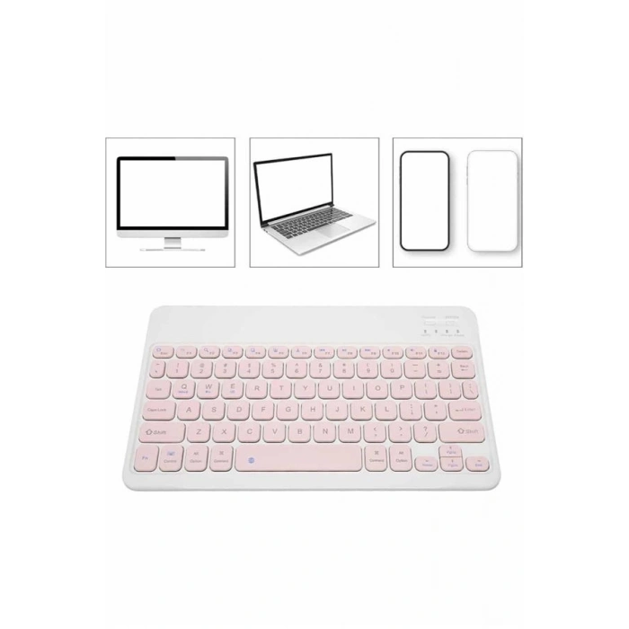 Nevamel Bluetooth Şarj Edilebilir Mini Q Klavye Kablosuz Taşınabilir