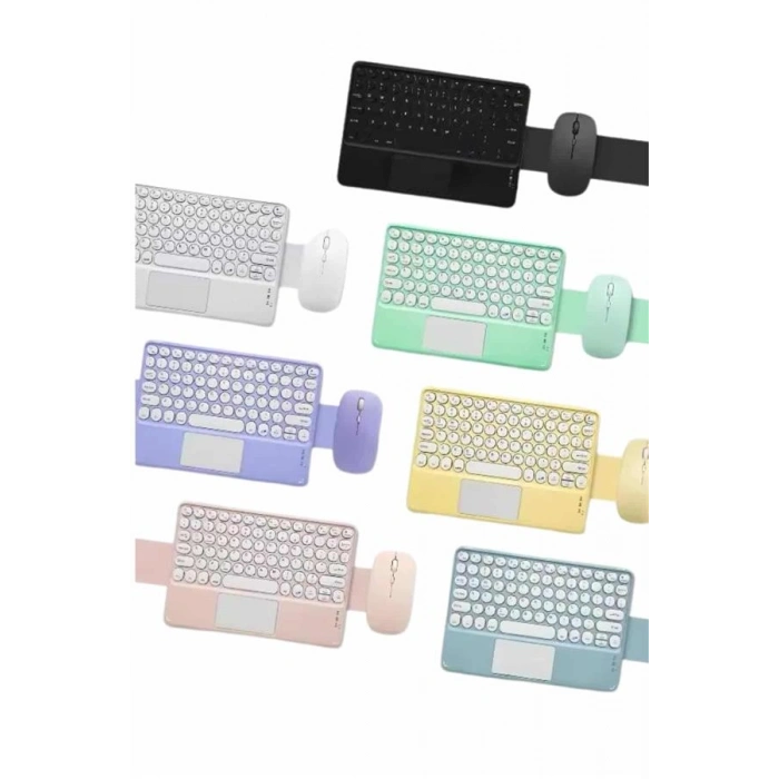 Nevamel Bluetooth Touchpad Klavye Ultra İnce Taşınabilir Q Klavye
