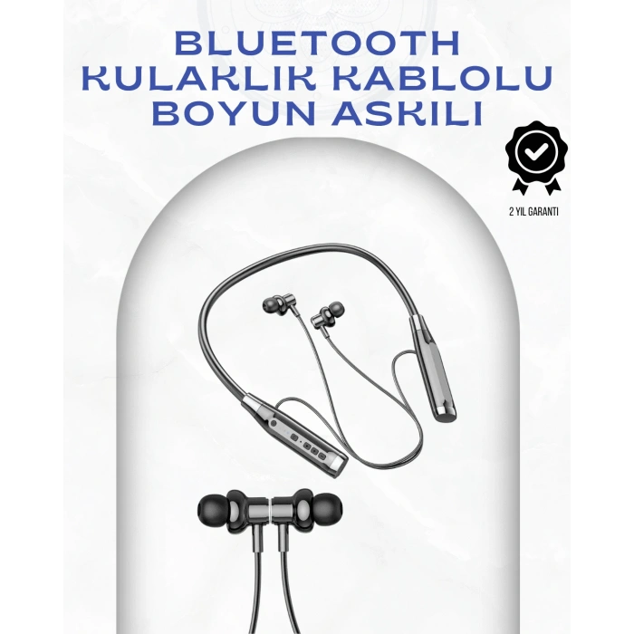 Nevamel® Boyun Askılı Kablosuz Kulaklık – 120 Saat Kesintisiz Müzik Keyfi