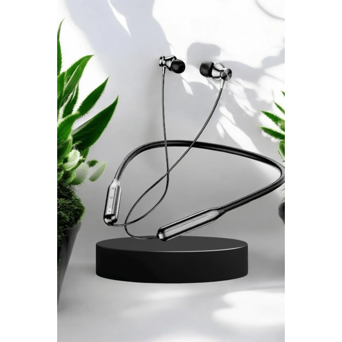 Nevamel Boyun Bantlı Kablolu Kulaklık ANC Özelliği Uzun Şarj Süreli Sporcu Kulaklığı 100 saat