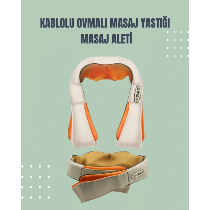 Nevamel® Boyun ve Omuz Masaj Aleti – Ovmalı ve Isıtmalı Ev Tipi Masaj Deneyimi
