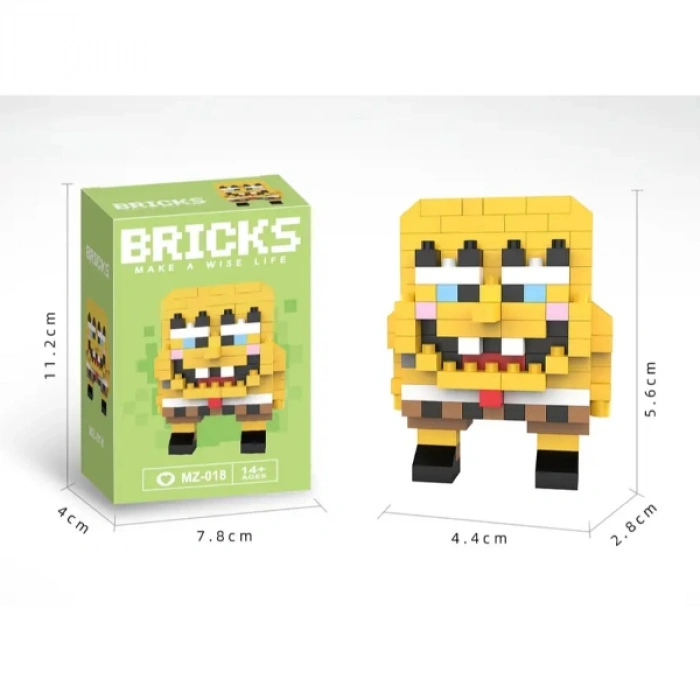 Nevamel® Bricks Sünger Bob Mini Lego Figürü