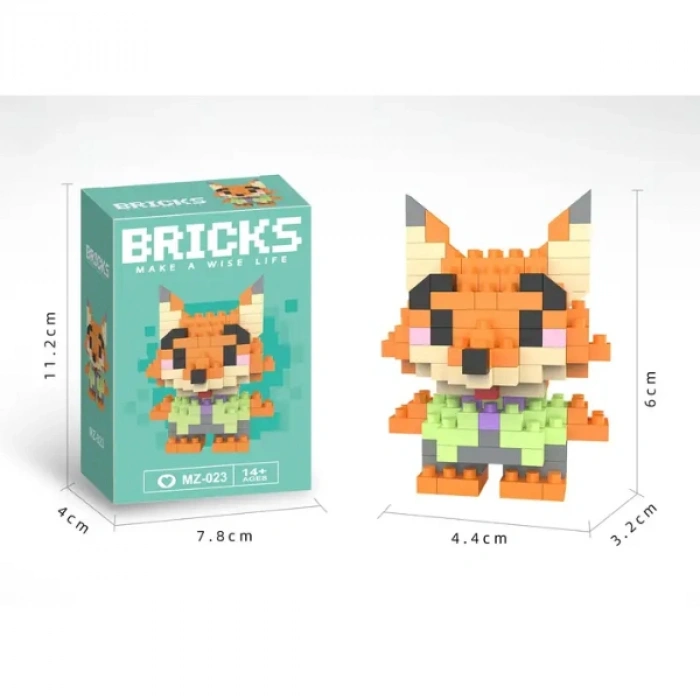 Nevamel® Bricks Zootropolis Nick Wilde Mini Lego Figürü