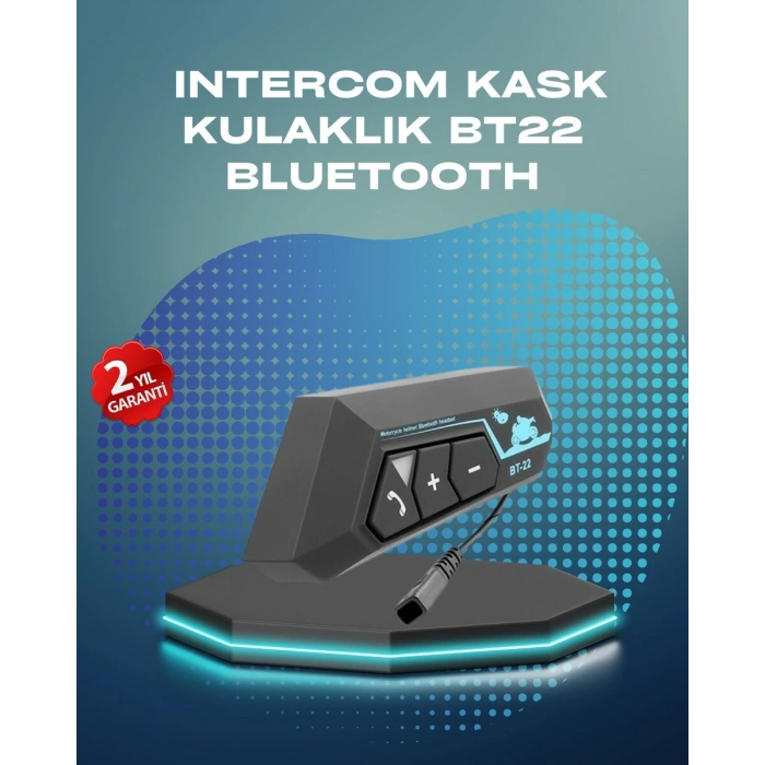 Nevamel® BT22 Kask Bluetooth Kulaklık Su Geçirmez Motosiklet İletişim Sistemi