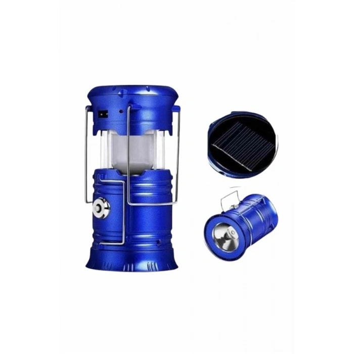 Nevamel Büyük Boy Güneş Enerjili Kamp Feneri Işıldak Lamba USB Şarjlı