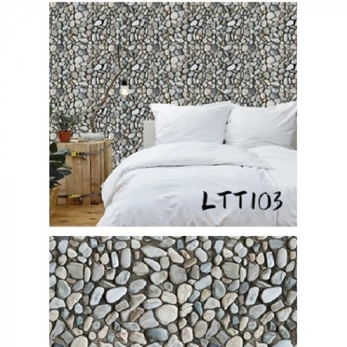 Nevamel Çakıl Taşı Desenli Yapışkanlı Folyo Kaplama Kağıdı