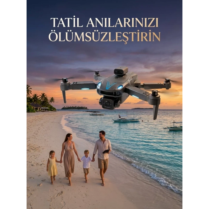 Nevamel® Canlı Görüntü Aktarımlı Katlanabilir Kamera Dron