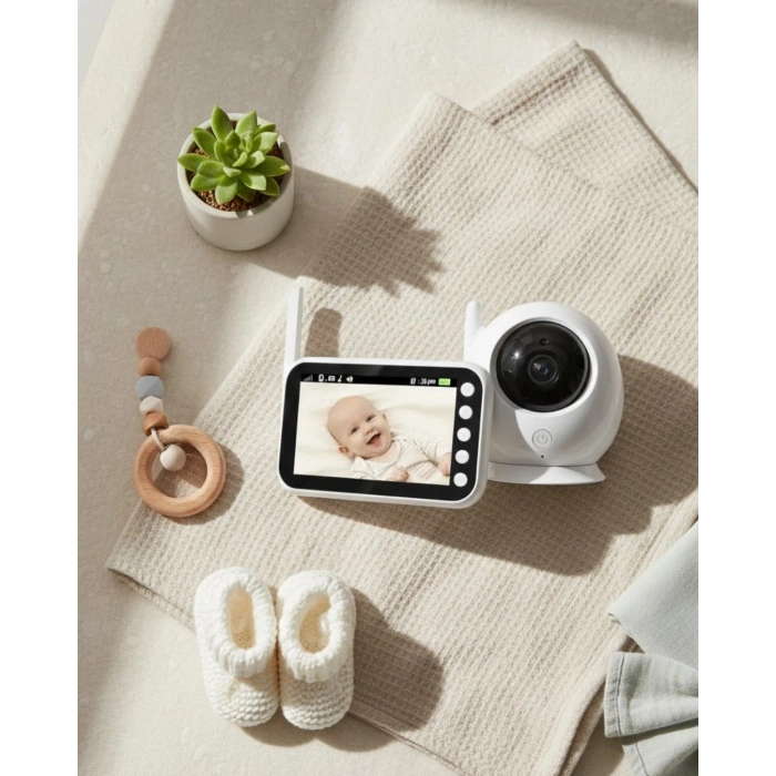 Nevamel® Canlı İzleme Özellikli Ortam Dinlemeli Bebek Monitörü