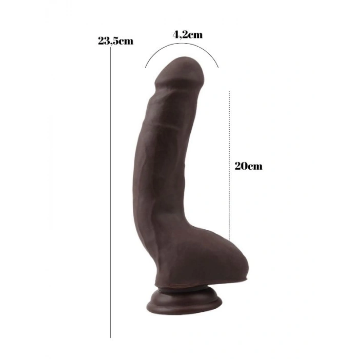Nevamel® Carnal Pleasure Melez 23.5Cm Kıkırdaklı Gerçekçi Dildo