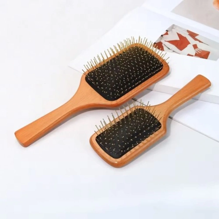 Nevamel Çelik İğne Uçlu Bambu Tarak 21 cm 12li Paket