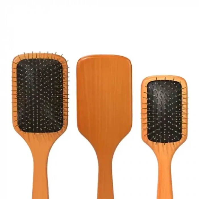 Nevamel Çelik İğne Uçlu Bambu Tarak 21 cm 12li Paket