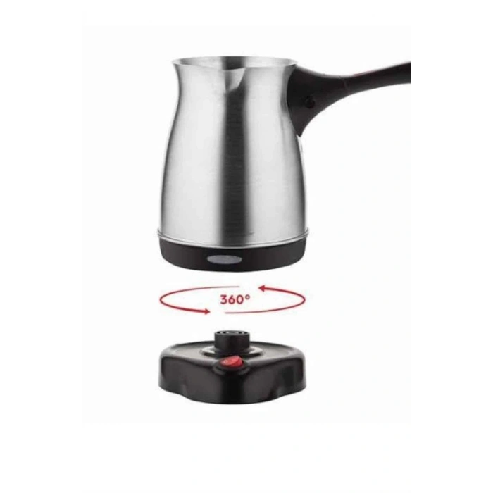 Nevamel Çelik Kahve Makinesi Cezve 800 Watt Paslanmaz Çelik Türk Kahvesi Makinesi