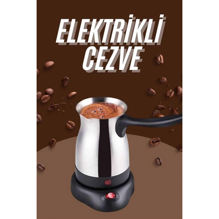 Nevamel® Çelik Kahve Makinesi Cezve 800 Watt Paslanmaz Çelik Türk Kahvesi Makinesi