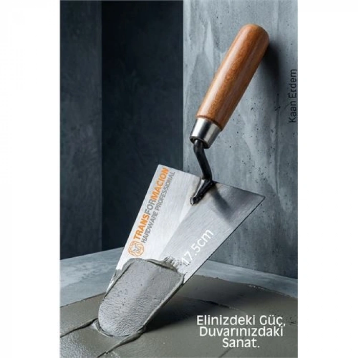 Nevamel® Çelik Sıvacı Malası 17.5 cm - Ultra Dayanıklı Ergonomik Saplı Premium Mala