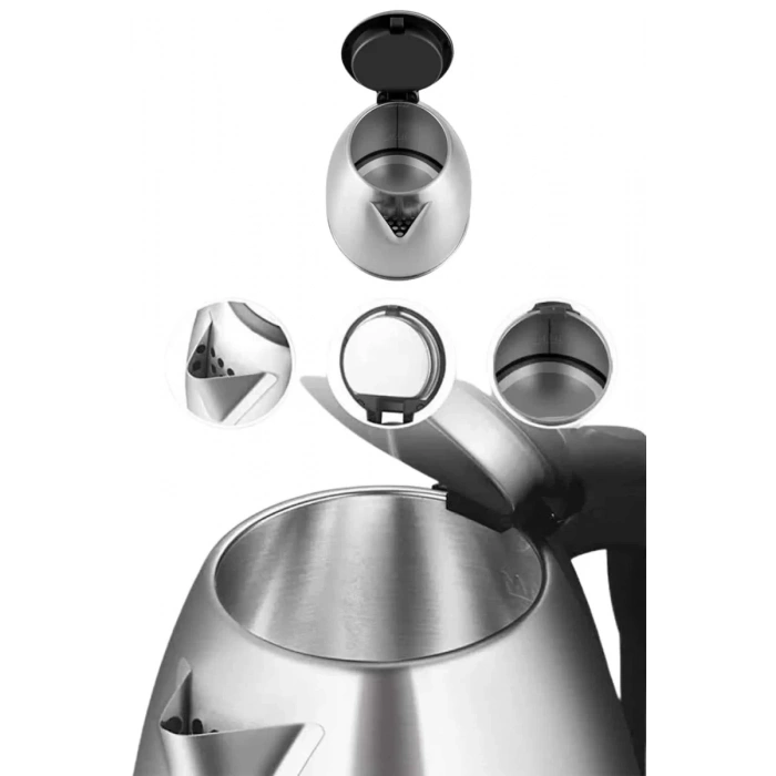Nevamel® Çelik Su Isıtıcı Kettle Dayanıklı Paslanmaz Çelik Uzun Ömürlü