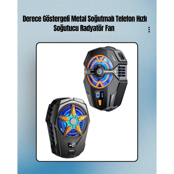 Nevamel Cep Telefonu Radyatörü – Type-C 2 Vitesli Sessiz Soğutma Fanı