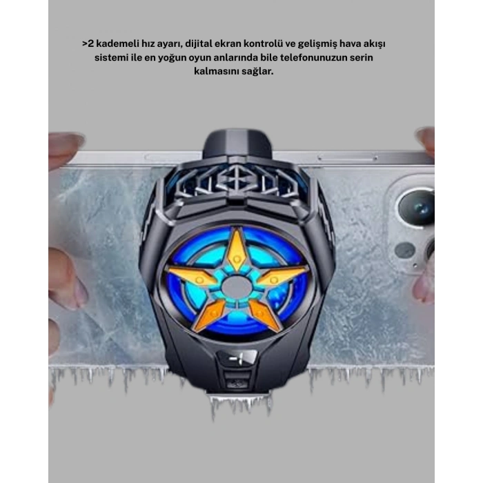 Nevamel Cep Telefonu Radyatörü Yarı İletken Hızlı Soğutma ve Dijital Ekran Kontrollü