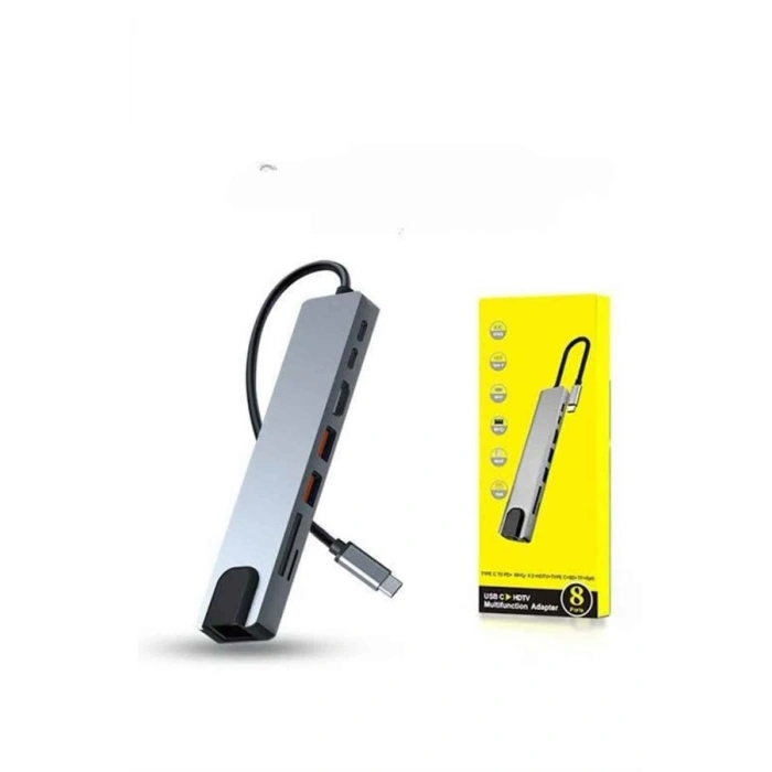 Nevamel Çevirici Dönüştürücü Adaptör Macbook 3 In 1 Type-C To Hdmı USB 3.0