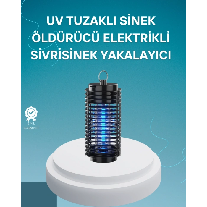 Nevamel® Çevre Dostu Elektrikli Sivrisinek Öldürücü Lamba – 50m² Etki Alanı