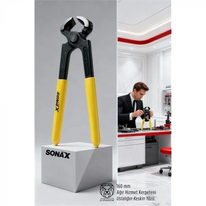 Nevamel® Chrome Vanadium Ağır Hizmet Kerpeteni - Profesyonel Seri 160mm Yüksek Mukavemetli Usta Tipi