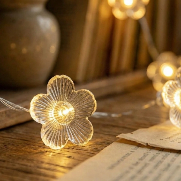 Nevamel Çiçek Tasarımlı 20 LED USB Aydınlatma