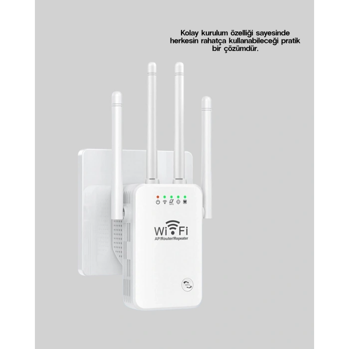 Nevamel Çift Bantlı Otomatik Kurulum WiFi Repeater Menzil Genişletici