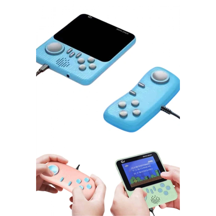 Nevamel Çift Konsol 666 Adet Retro Oyun El Atarisi Taşınabilir 3.5 İnç Ekran