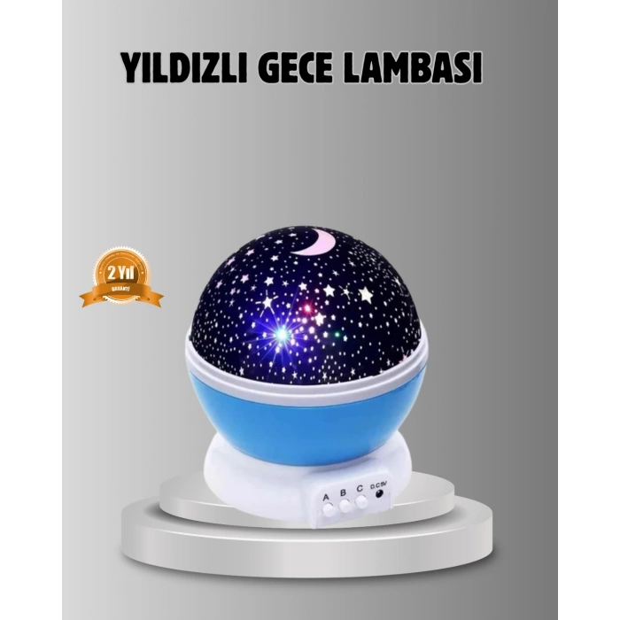Nevamel® Çocuk Gece Lambası 6 Modlu Renkli LED Enerji Tasarruflu Masal Işığı