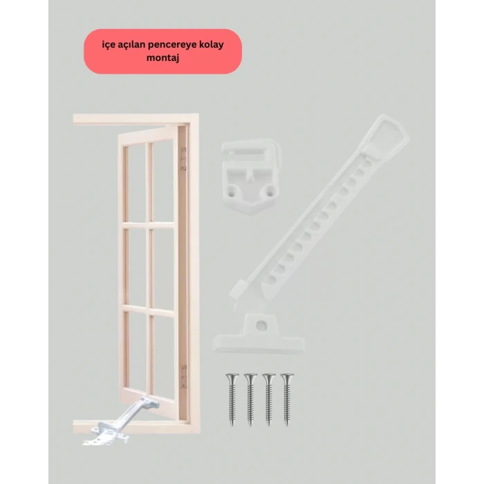 Nevamel® Çocuk Güvenliği İçin Cam Pencere Kilidi 3 Adet