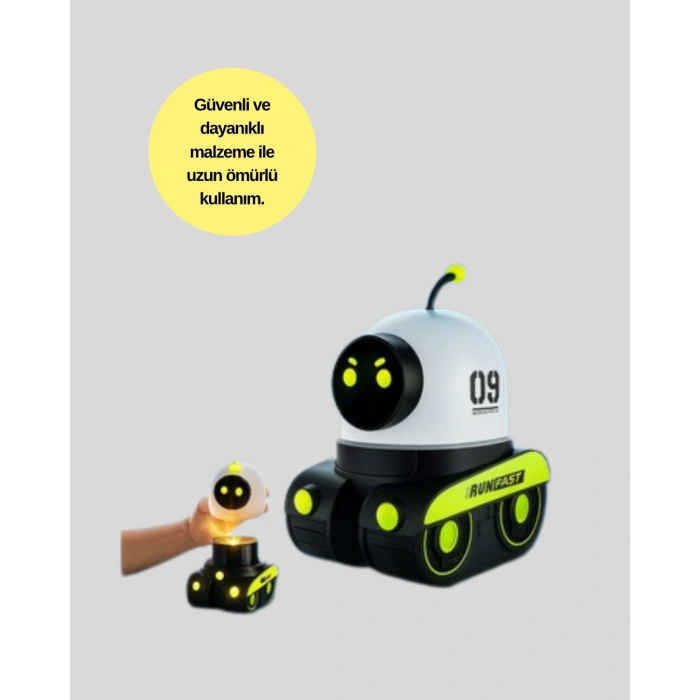 Nevamel Çocuk Odası İçin Müzikli ve Işıklı Robot Projektör