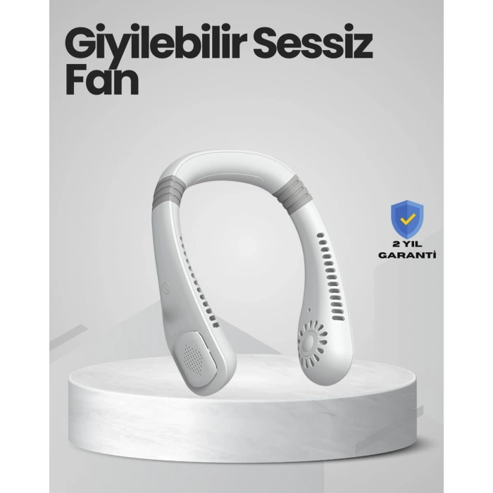 Nevamel® Çocuk ve Yetişkinler İçin Güvenli Şarjlı Boyun Fanı
