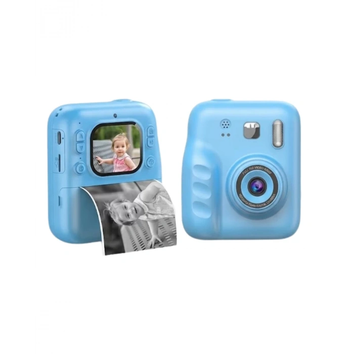 Nevamel® Çocuklar İçin Fotoğraf Makinesi Baskı Özellikli 4 Kağıt Rulo Hediyeli