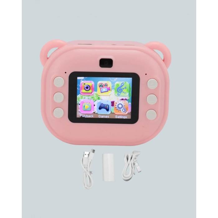 Nevamel® Çocuklar İçin Şipşak Yazıcı Kamera 24MP HD Çift Lensli Termal Baskılı