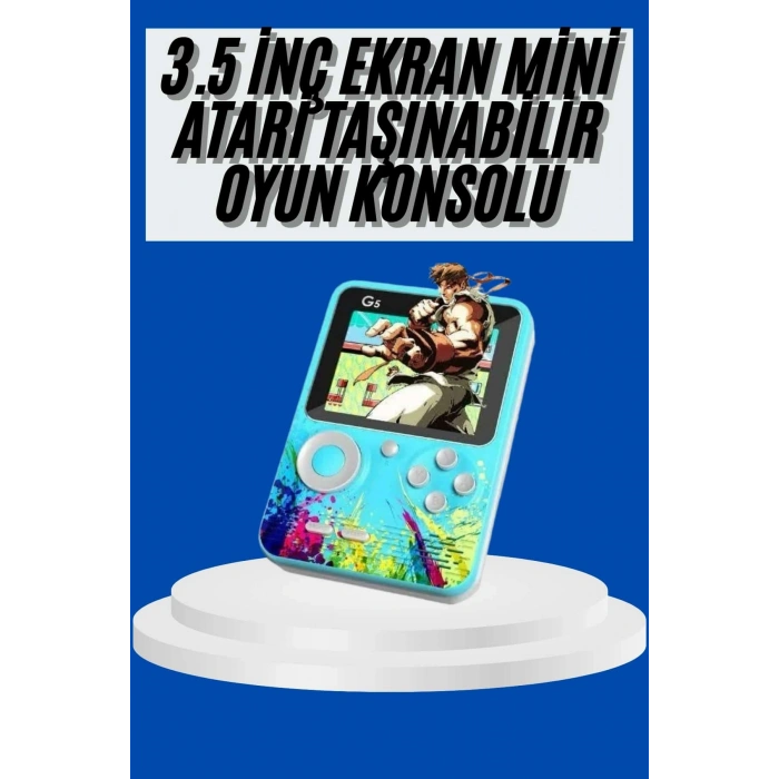 Nevamel Çocuklara Özel 4K HD Retro Oyun Konsol El Atari Taşınabilir 500 Oyunlu