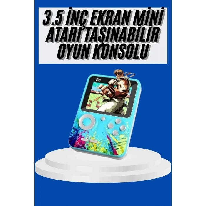 Nevamel® Çocuklara Özel 4K HD Retro Oyun Konsol El Atari Taşınabilir 500 Oyunlu
