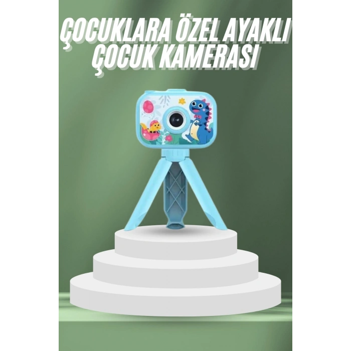 Nevamel® Çocuklara Özel Ayaklı Mini Fotoğraf Makinesi Dijital LCD Ekran