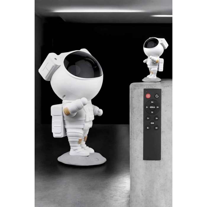 Nevamel Çocuklara Özel Projeksiyon Astronot Lamba Speaker Sevimli