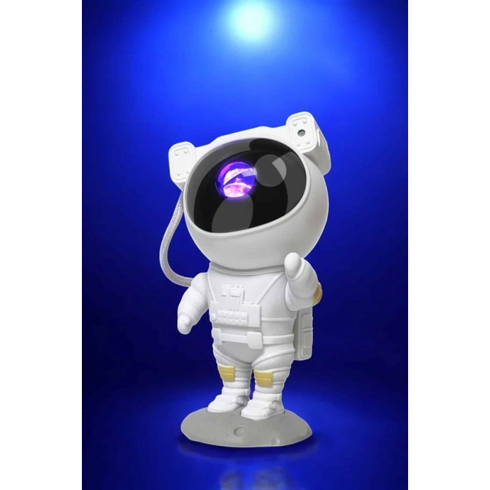 Nevamel Çocuklara Özel Projeksiyon Astronot Lamba Speaker Sevimli