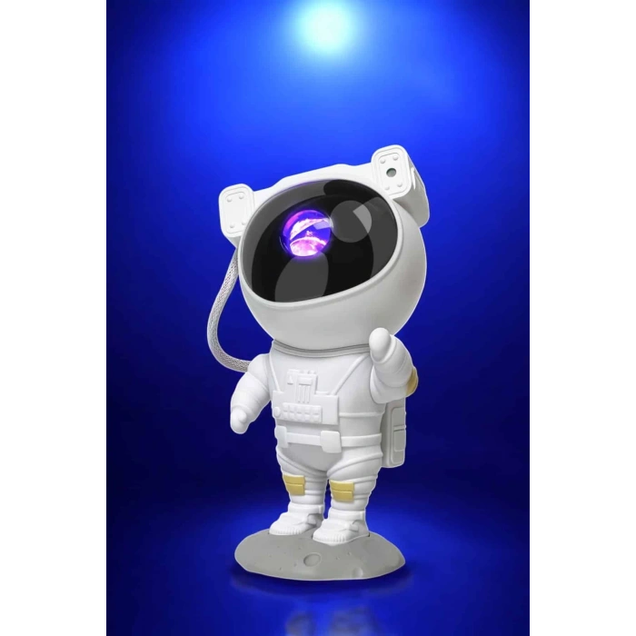 Nevamel Çocuklara Özel Projeksiyon Astronot Lamba Speaker Sevimli